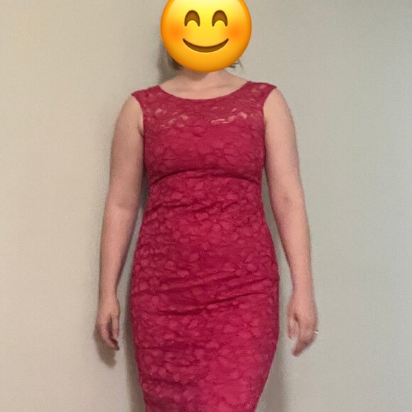 Floral Lace Cocktail Dress - Picture 4 of 4